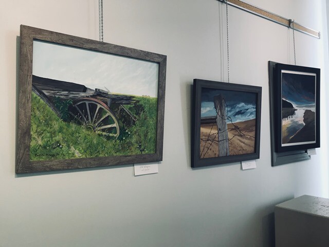 Picture of art on a wall